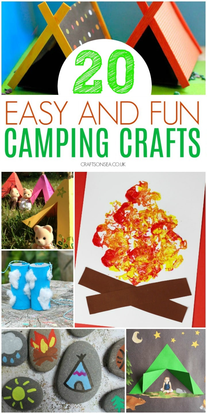camping crafts for kids easy