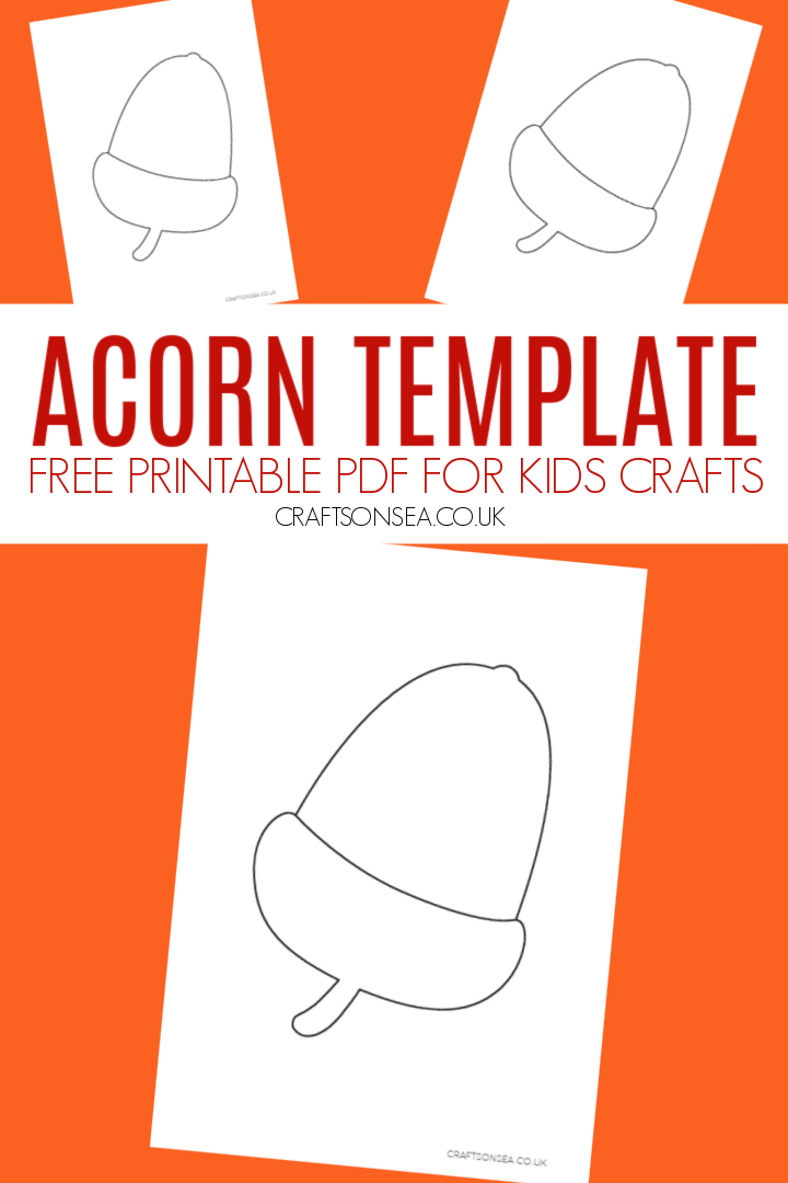 acorn template printable pdf