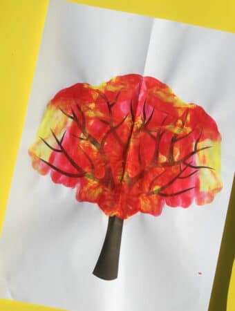 paint splat fall tree craft