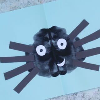 spider craft preschool eyfs paint splat