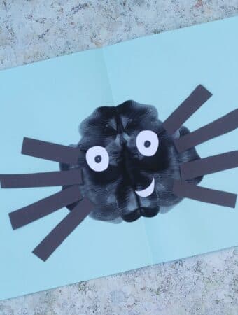 spider craft preschool eyfs paint splat