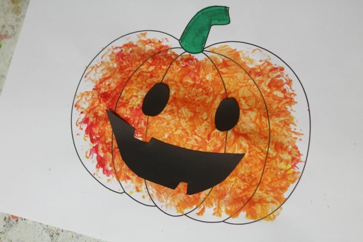 FOIL PAINTED JACK O'LANTERN CRAFT