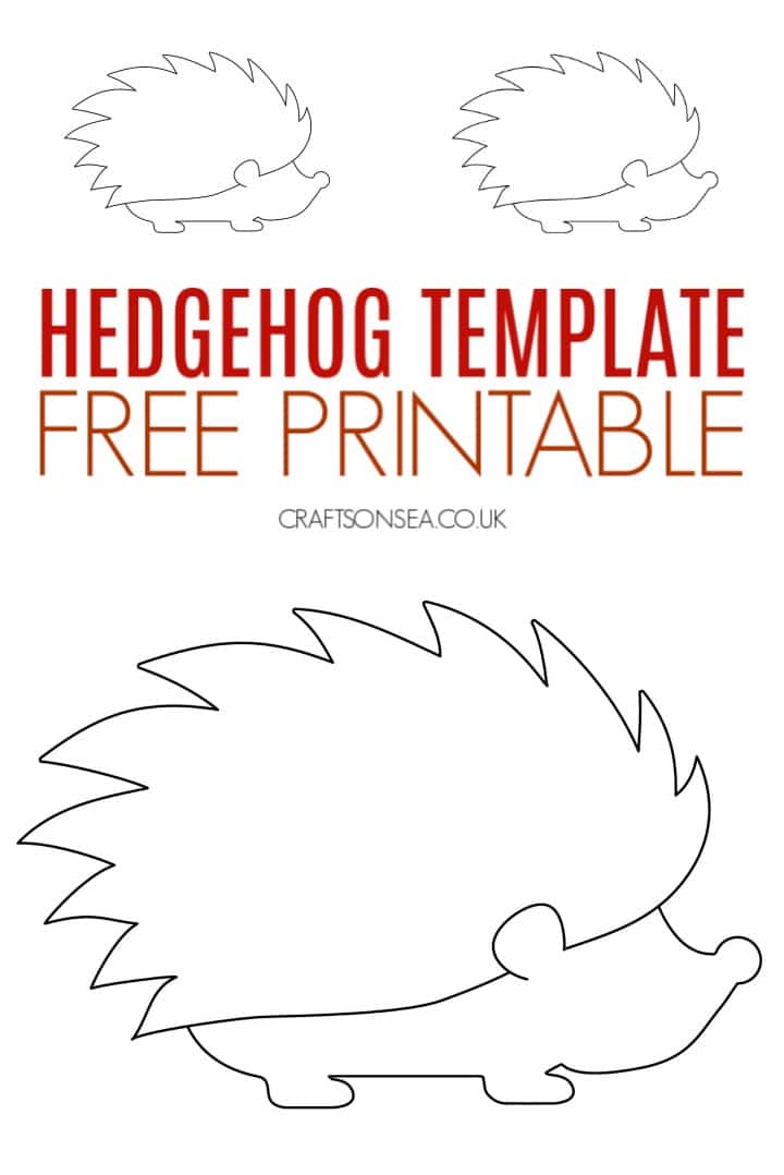 Hedgehog template printable