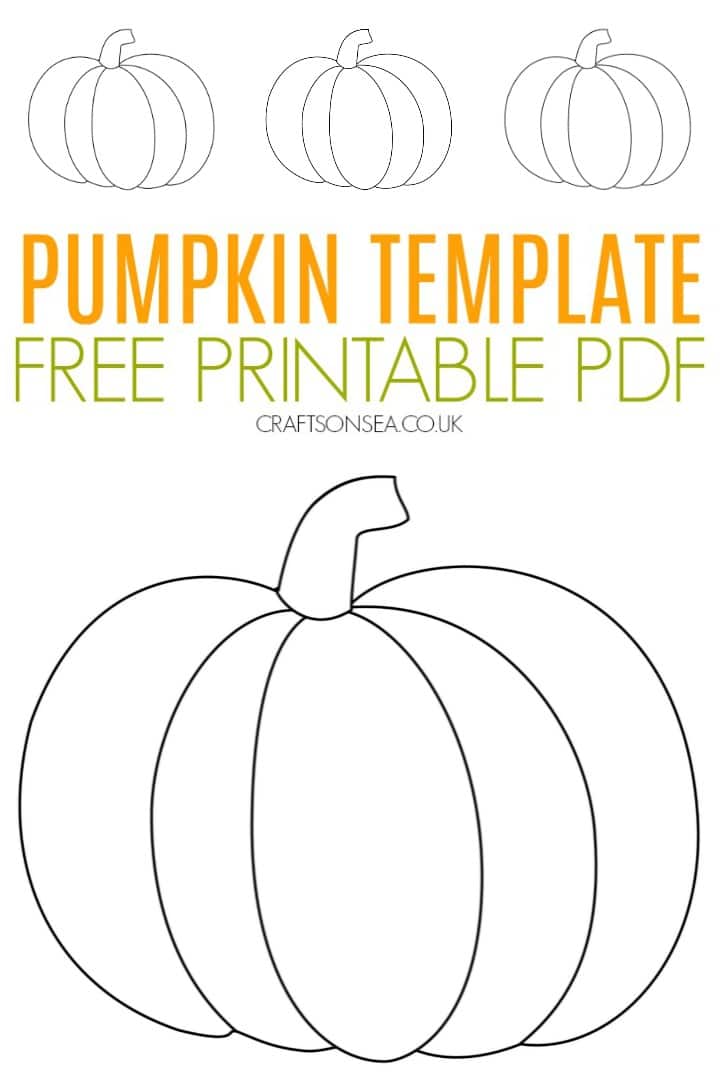 Pumpkin template free PDF