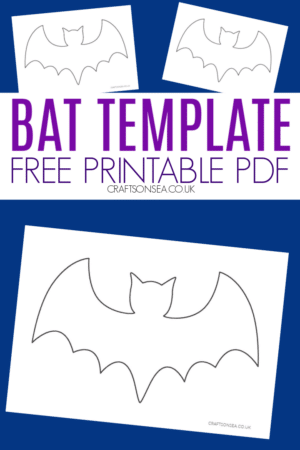 Bat Template: Free Printable PDF - Crafts on Sea
