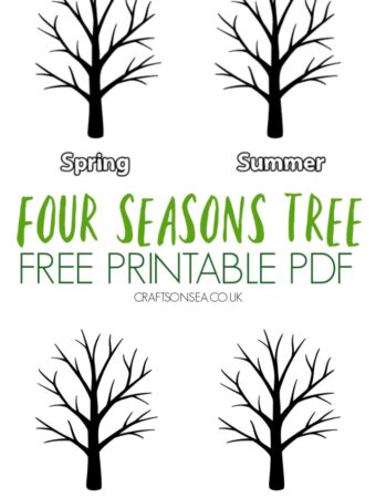 four seasons tree printable template free