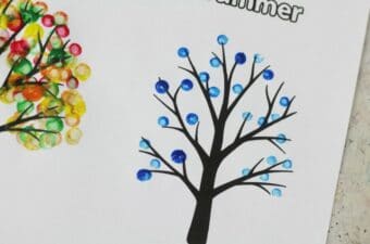Four Seasons Tree Craft (FREE Template) - Crafts on Sea