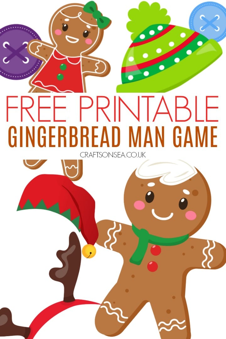 Gingerbread Man Game (FREE Printable) Miif Plus