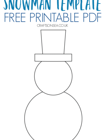 snowman template pdf blank