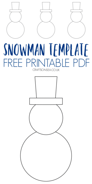 Snowman Template FREE Printable PDF Crafts On Sea Snowman template free printable pdf crafts on sea