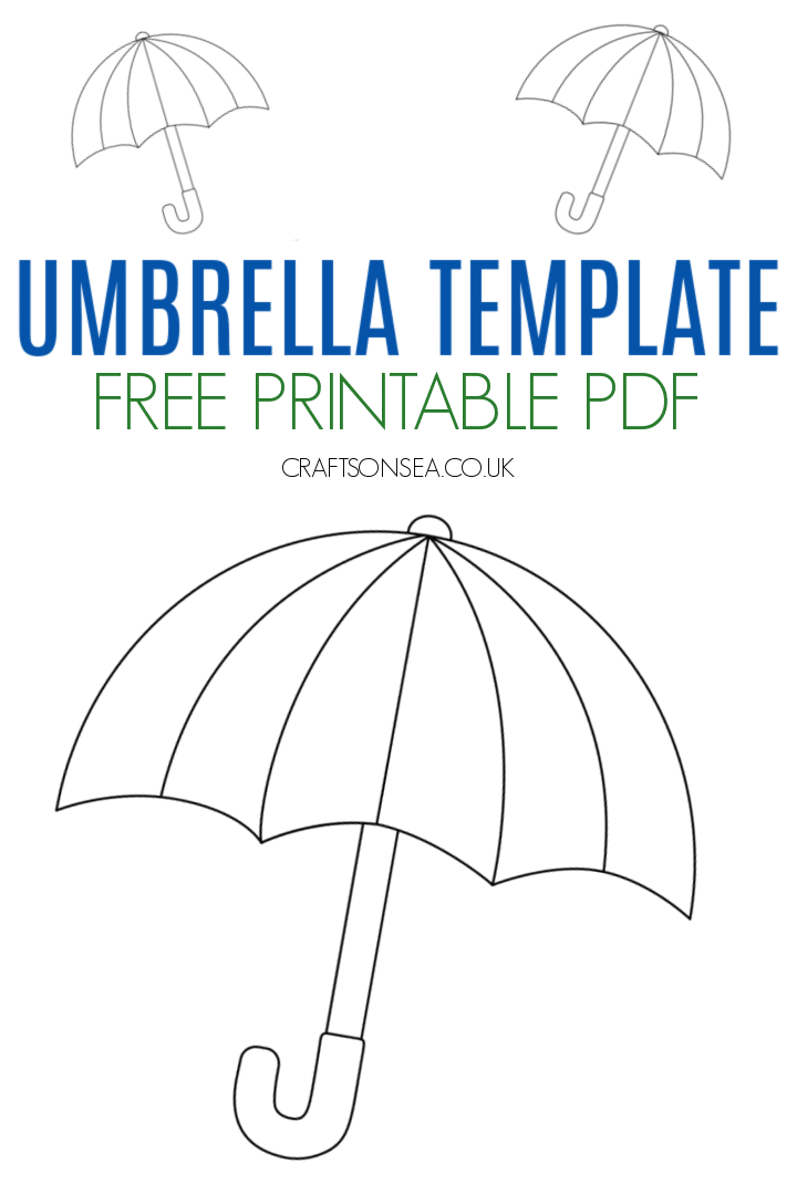 Free Umbrella Template Crafts on Sea