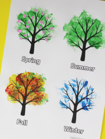 four seasons tree painting activity