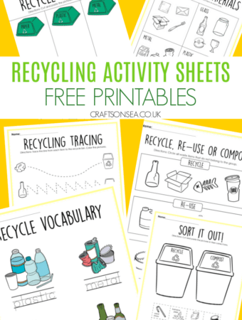 recycling activity sheets for kids