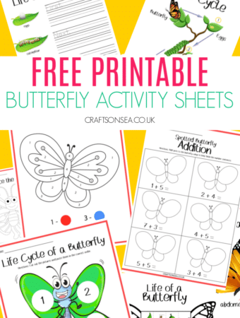 butterfly activity sheets for kids free