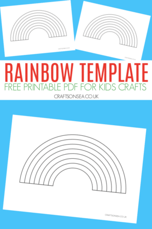 Free Rainbow Template (Printable PDF) - Crafts on Sea