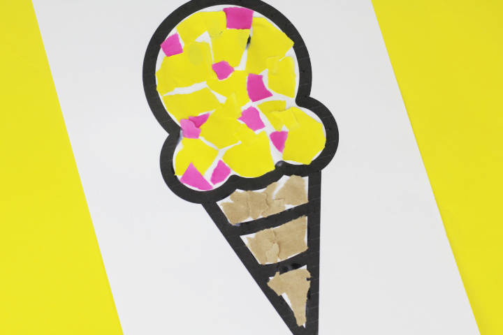 ice cream craft template