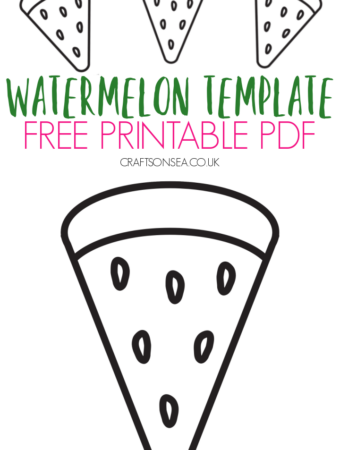 watermelon template printable PDF