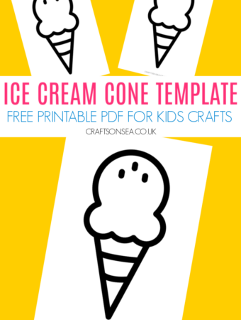ice cream cone template pdf