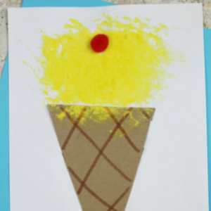 painted ice cream craft