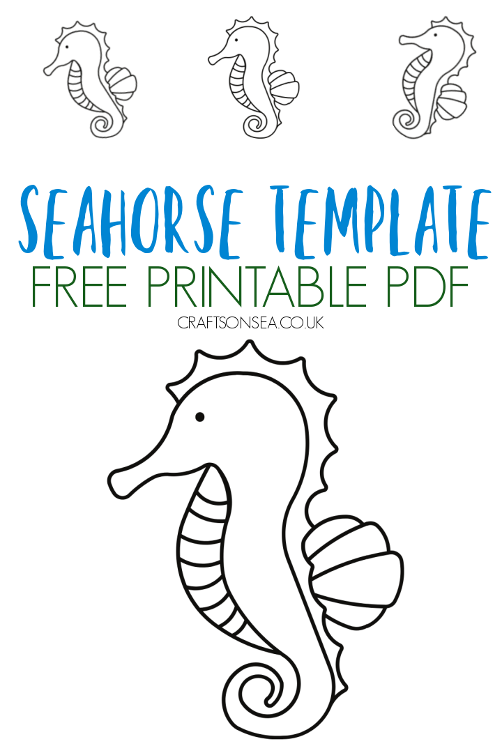 seahorse template