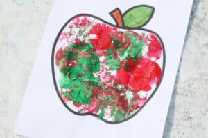 Apple Painting Craft - Crafts on Sea