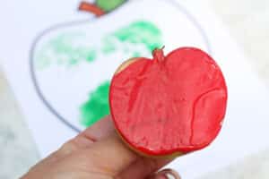 Apple Painting Craft - Crafts on Sea
