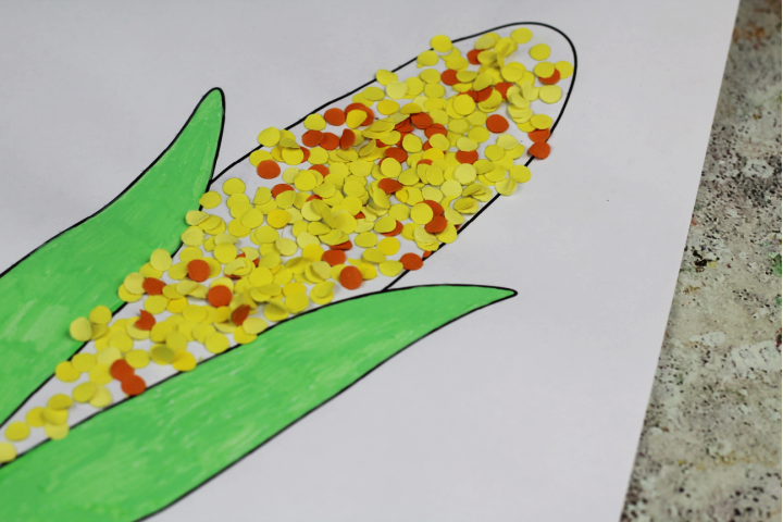 corn craft for kids paper
