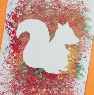 squirrel craft with a template