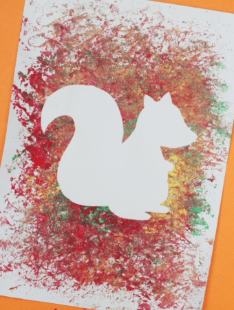 squirrel craft with a template