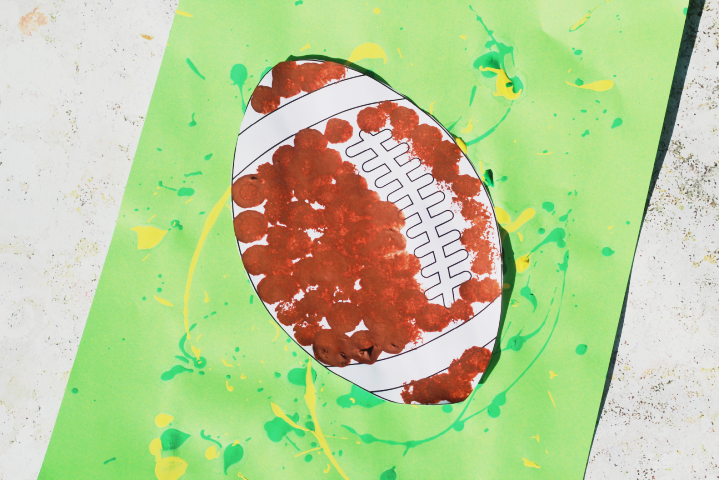 american football craft for kids easy
