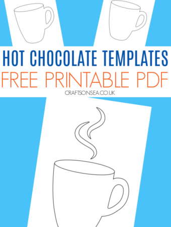 hot chocolate template printable PDF