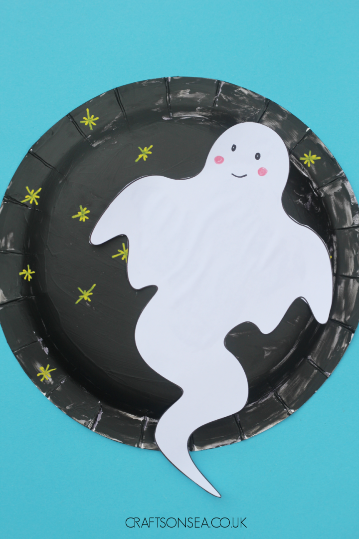 paper plate ghost craft
