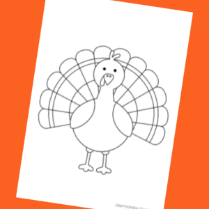 turkey template for kids 300