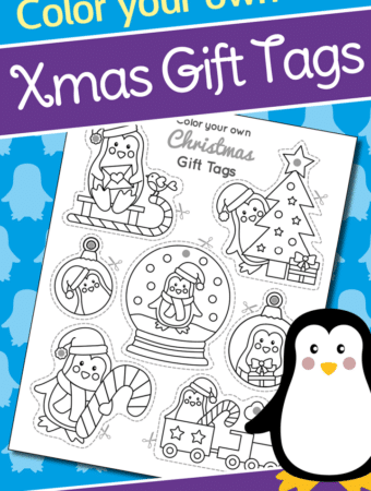 Free Printable Christmas Gift Tags to color