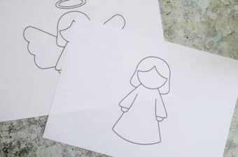 Handprint Angel Craft for Kids (FREE Template) - Crafts on Sea
