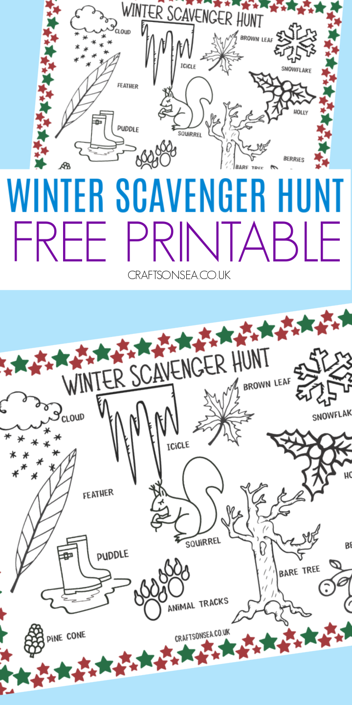 free winter scavenger hunt