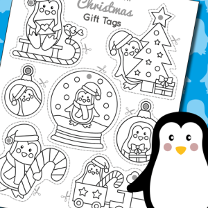 penguin printable christmas gift tags