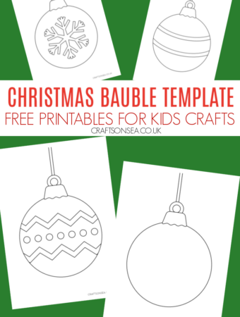 christmas bauble template
