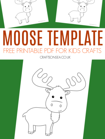moose template for kids