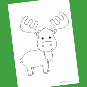 moose template printable