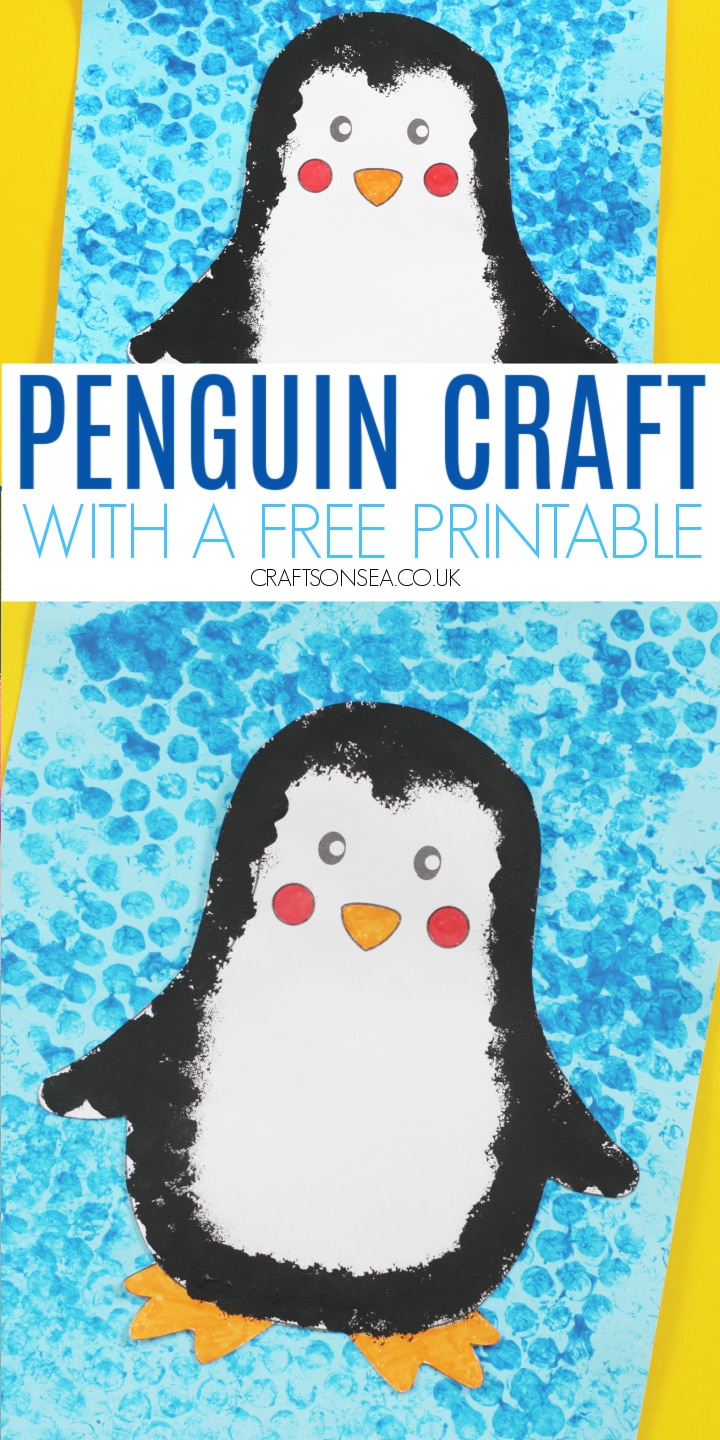 penguin craft free printable