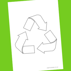 recycling symbol free template
