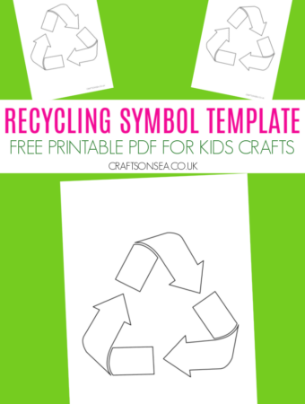 recycling symbol template