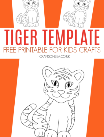 tiger template free printable