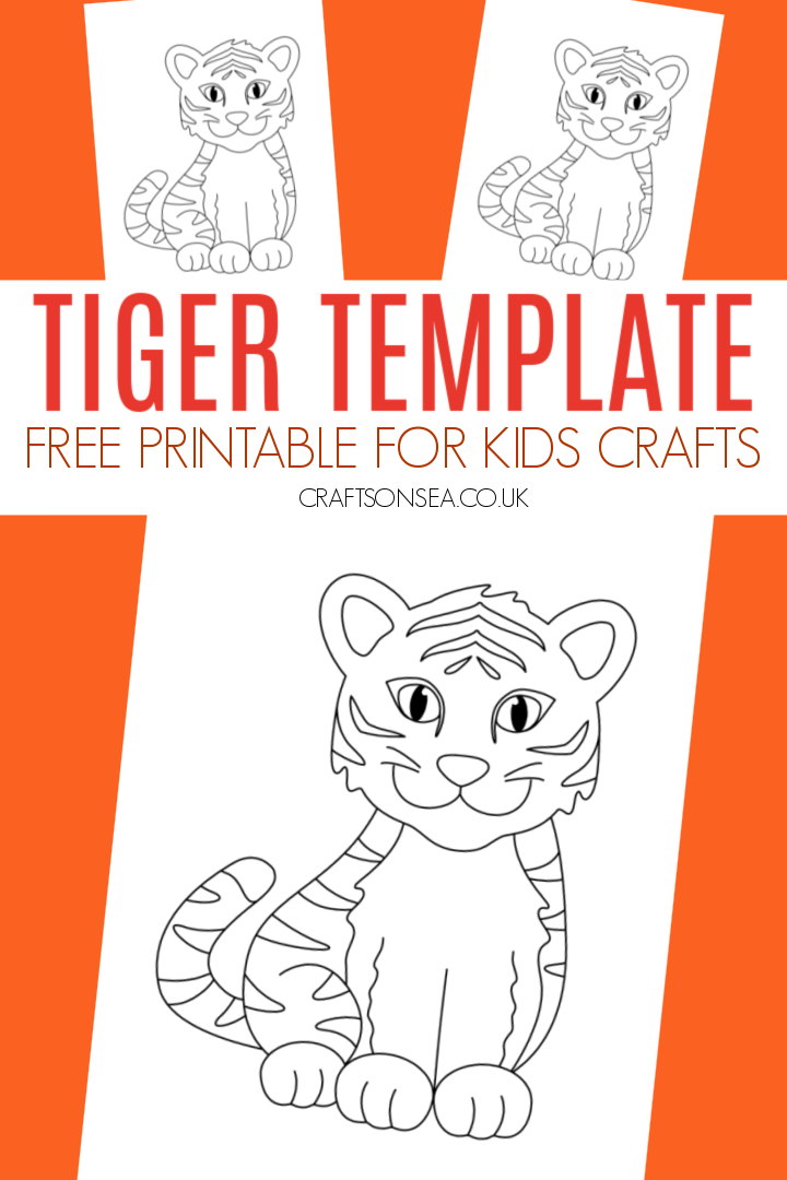 tiger template free printable