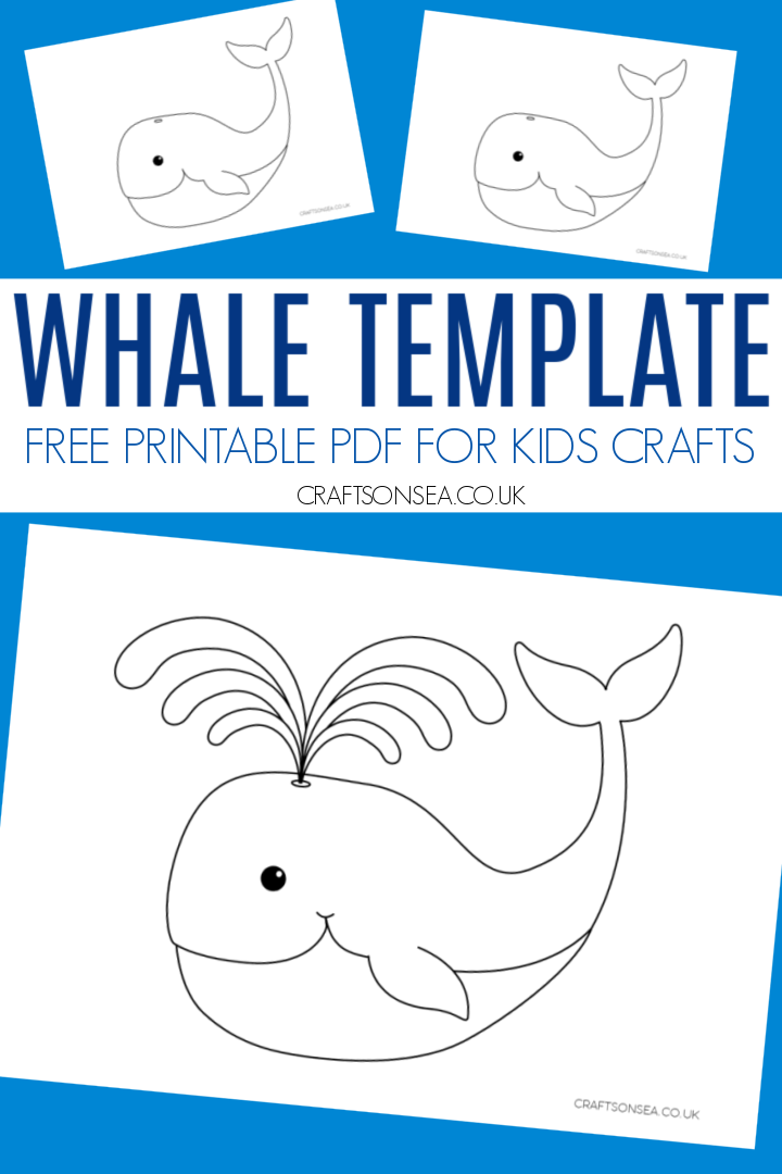 Whale Template (FREE Printable PDF) - Crafts on Sea