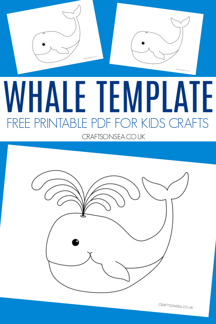 whale printable template