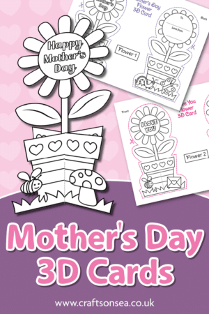 Free Printable Mothers Day Card Template to Color - Crafts on Sea