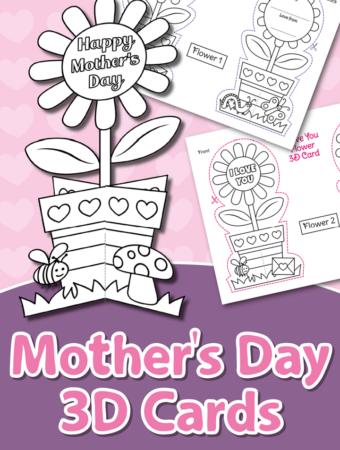Printable Mothers Day Card to Color