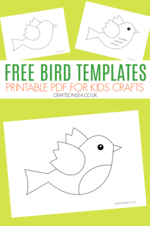 Bird Template (FREE Printable) - Crafts on Sea